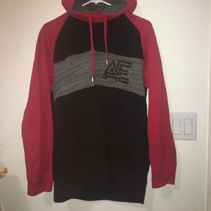 Red and black hoodie